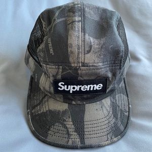Supreme box logo hat like new black camo